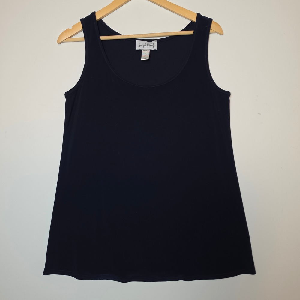 Joseph Ribkoff Midnight Blue Scoop Neck Top (FITS LARGE)